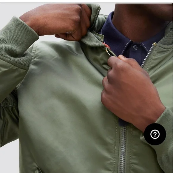 NWOT Alpha Industries MA-1 Natus Bomber Jacket with Removable Hood Size Large - Picture 4 of 16